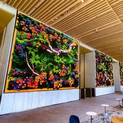 Pantalla de visualización de arte dixital